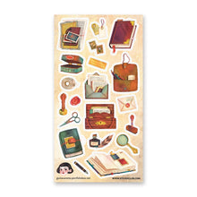 Load image into Gallery viewer, Vintage School Supplies Sticker Sheet
