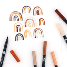 Load image into Gallery viewer, Dual Brush Pen Art Markers, Portrait, 6-Pack
