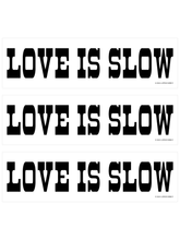 Load image into Gallery viewer, Love Is Slow sticker

