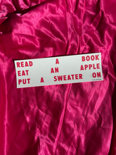 Load image into Gallery viewer, Read a book sticker
