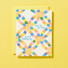 Load image into Gallery viewer, Wedding Quilt - Letterpress Greeting Card
