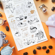 Load image into Gallery viewer, Purr, Pour, Repeat Sticker Sheet

