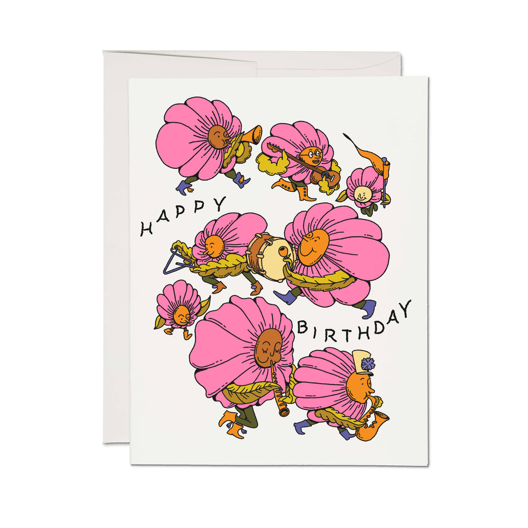 Flower Band Birthday Card
