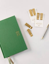 Load image into Gallery viewer, 2pk Brass Bookmarks
