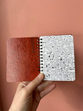 Load image into Gallery viewer, STRATAGEMS - handmade rescued notebook

