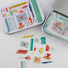Load image into Gallery viewer, Stationery Lovers Washi Flake and Trinket Tin
