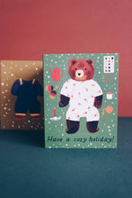 Load image into Gallery viewer, Bear Paper Doll Holiday Card
