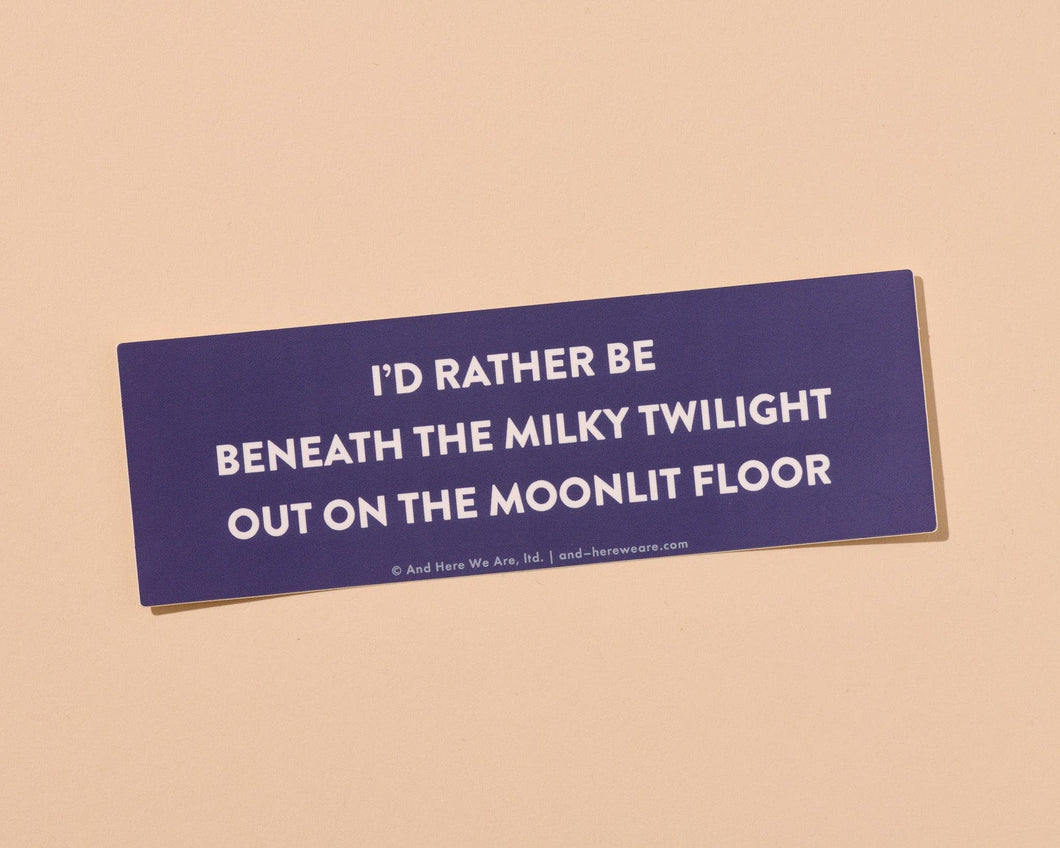 Milky Twilight Vinyl Bumper Sticker