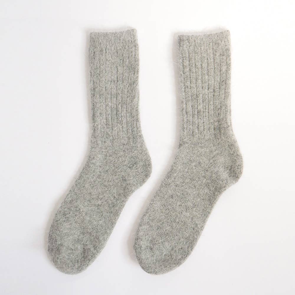 Super Soft Wool Socks - Grey