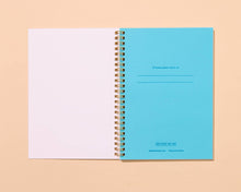 Load image into Gallery viewer, Gingham Picnic Letterpress A5 Spiral Notebook
