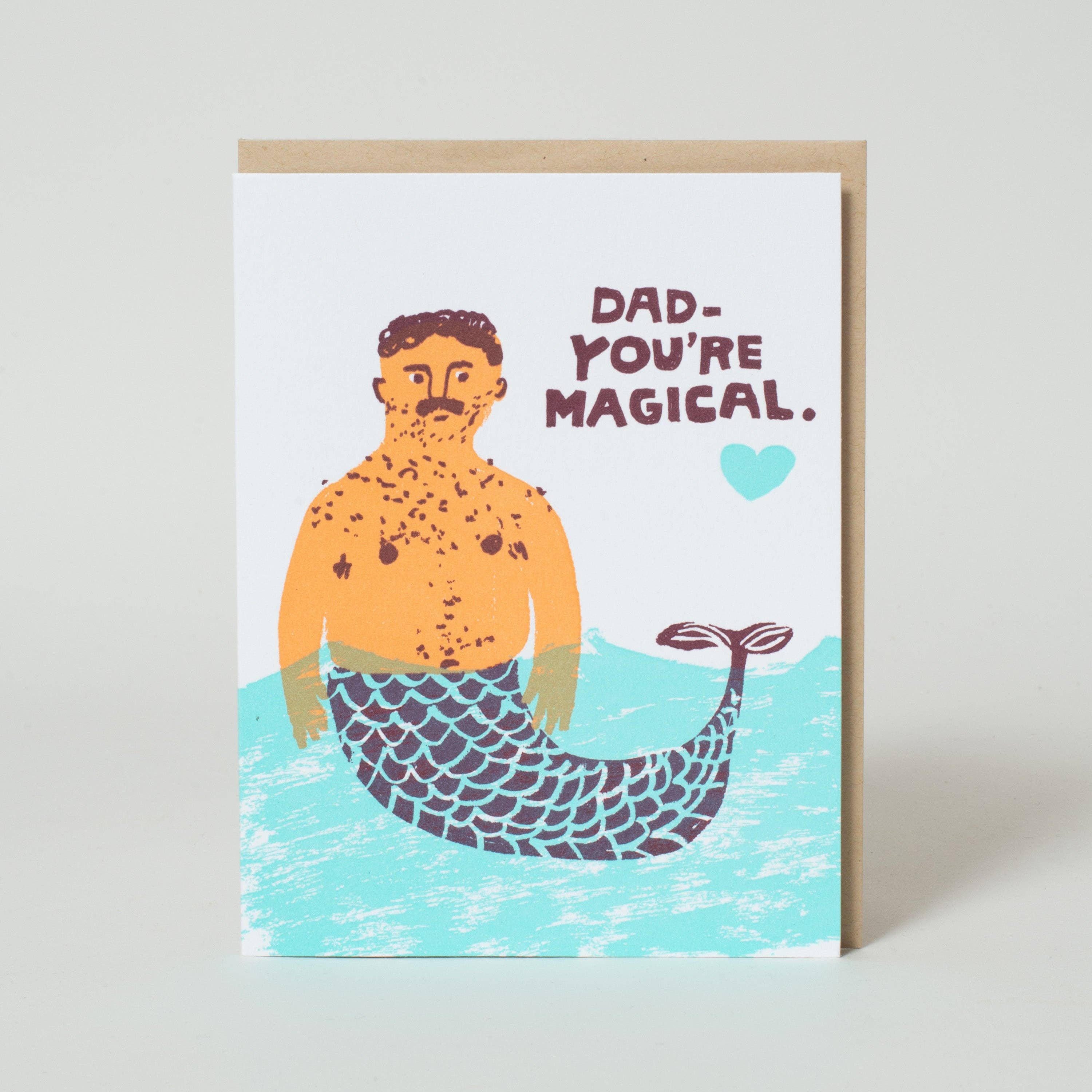 Magical Merman Father's Day Greeting Card by Egg Press – Lauda