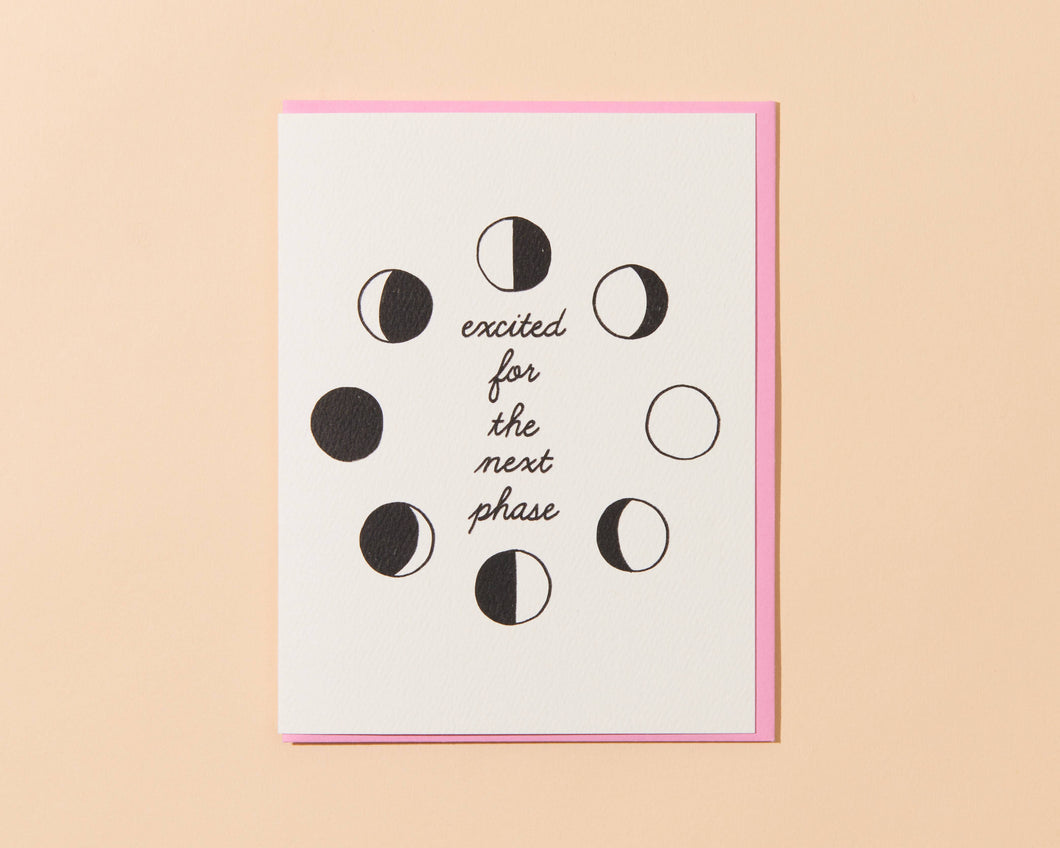 Next Moon Phase Greeting Card