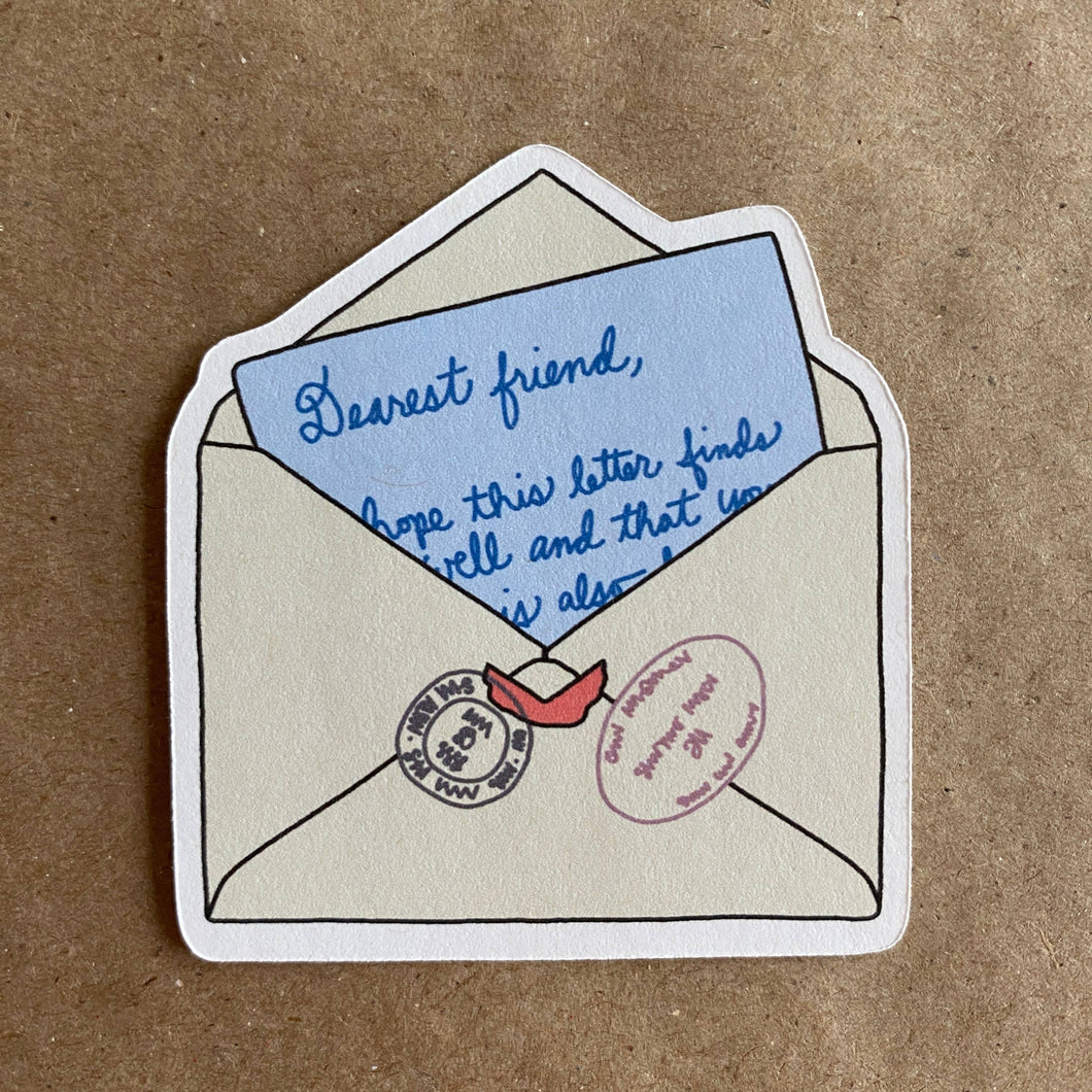 Dearest friend paper sticker