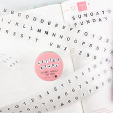Load image into Gallery viewer, Letter Beads PET Tape - 50mm
