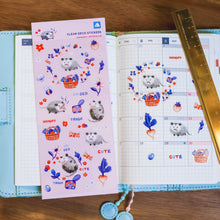 Load image into Gallery viewer, Hangry Opposum Clear Sticker Sheet
