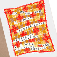 Load image into Gallery viewer, I WILL TREASURE YOU FOREVER QUILT Greeting Card
