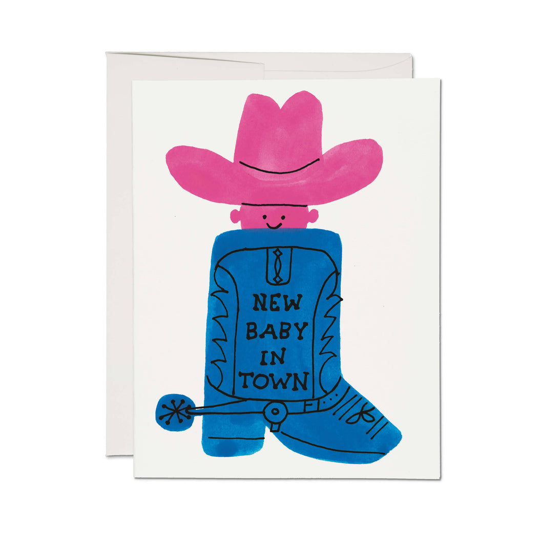 Baby Boot greeting card
