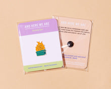 Load image into Gallery viewer, Dumpster Fire Enamel Lapel Pin
