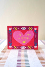 Load image into Gallery viewer, To My Love Floral Border Card

