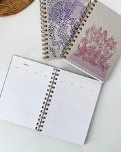 Load image into Gallery viewer, Blue + Lavender Half Moon Planner
