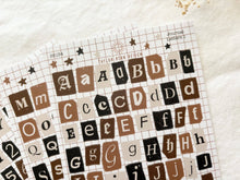 Load image into Gallery viewer, Journal Letters Sticker Sheets
