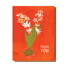 Load image into Gallery viewer, Thank You White Flower Greeting Card
