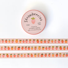 Load image into Gallery viewer, Little Strawberries Washi Tape 10mm
