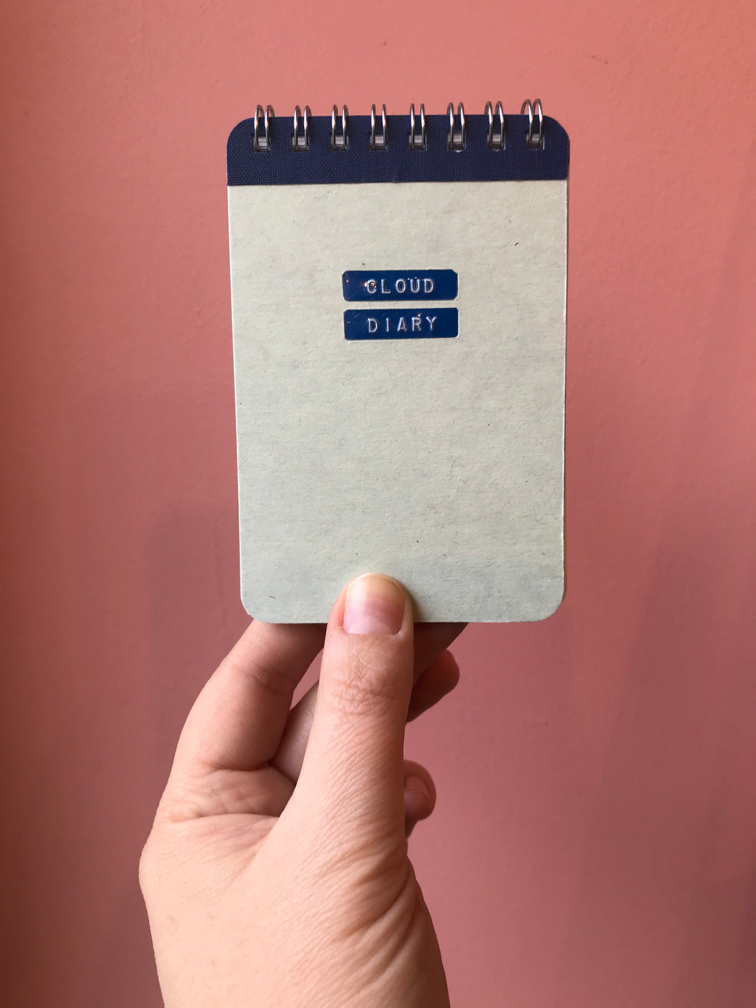 CLOUD DIARY - handmade rescued notebook