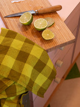 Load image into Gallery viewer, Big Gingham Napkin Pair - Limon
