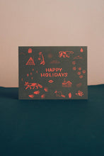 Load image into Gallery viewer, Happy Holidays Map Symbols Card
