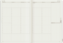 Load image into Gallery viewer, 2025 A5 Weekly Planner | Core | Stacked Weekends| 52gsm Tomoe River Paper
