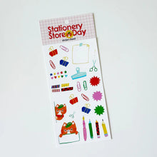 Load image into Gallery viewer, Cat Cashier Sticker Sheet - Stationery Store Day 2026
