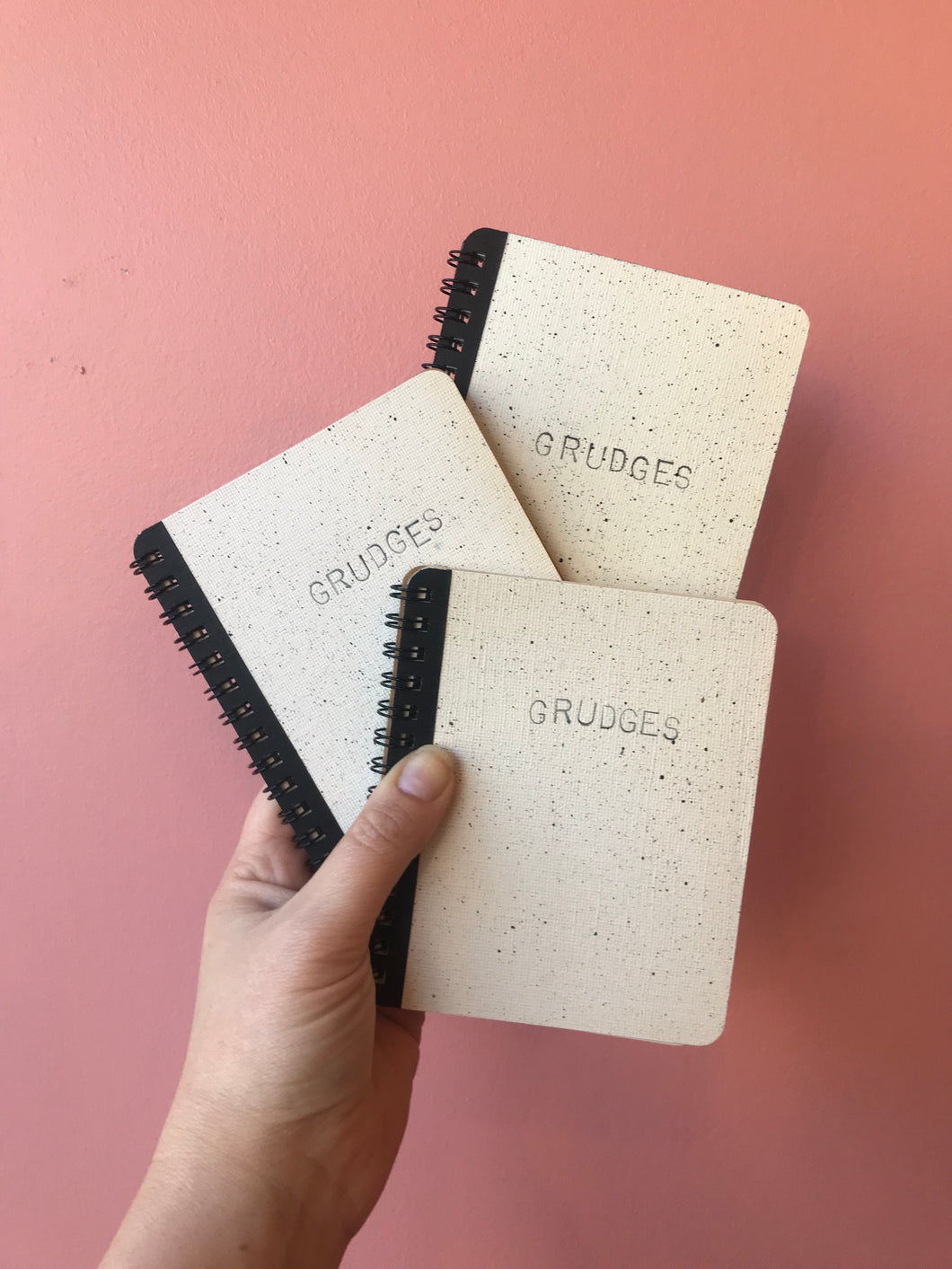 GRUDGES - handmade rescued notebook