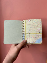 Load image into Gallery viewer, ADVENTURES - handmade rescued notebook
