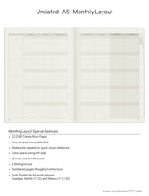 Load image into Gallery viewer, A5 Undated Planner | Tomoe River Paper
