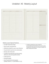 Load image into Gallery viewer, A5 Undated Planner | Tomoe River Paper
