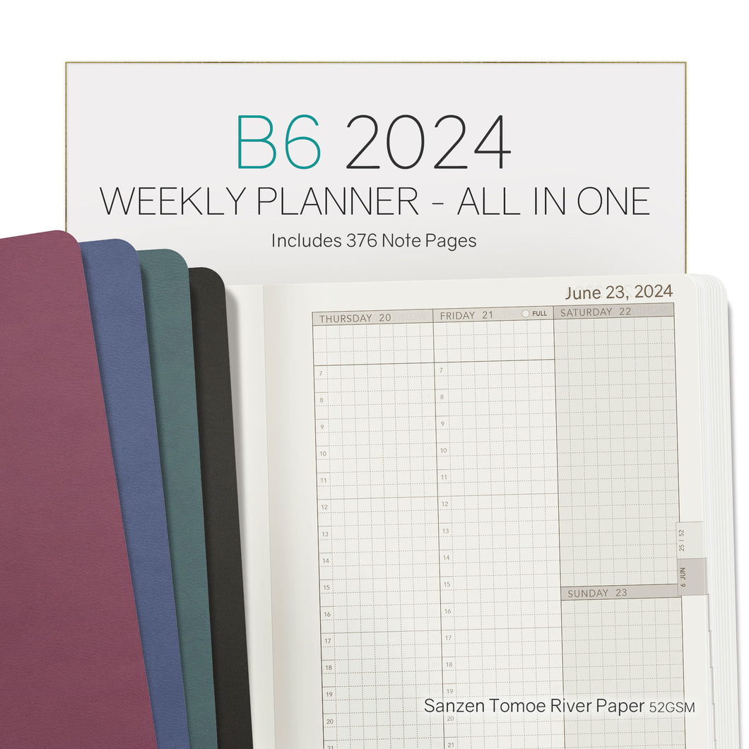 2024 B6 Weekly Planner all in one