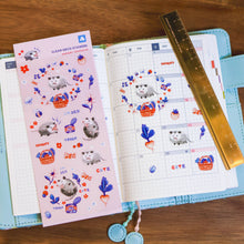 Load image into Gallery viewer, Hangry Opposum Clear Sticker Sheet
