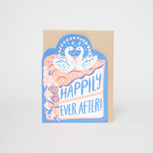 Load image into Gallery viewer, Happily Ever After Die-cut Letterpress Greeting Card
