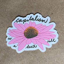 Load image into Gallery viewer, Capitalism is a death cult paper sticker
