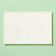 Load image into Gallery viewer, Weekly Planner Notepad
