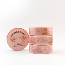 Load image into Gallery viewer, Romantic Lions Pink 15mm Washi Tape
