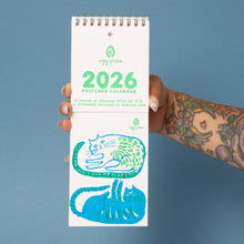 Load image into Gallery viewer, 2026 Letterpress Postcard Wall Calendar
