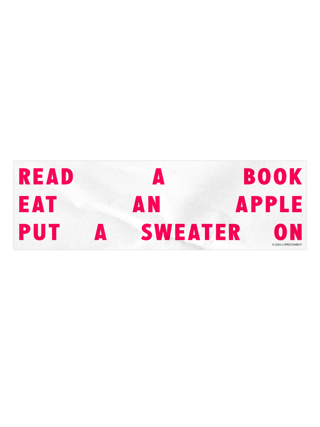 Read a book sticker