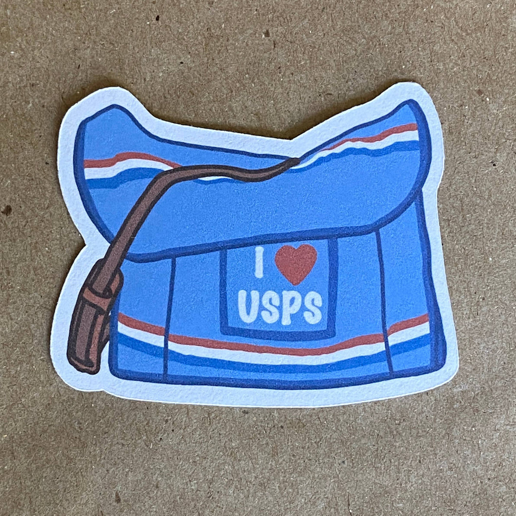 I Heart USPS paper sticker