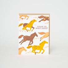 Load image into Gallery viewer, Congrats Wild Horses Letterpress Greeting Card by Hello!Lucky
