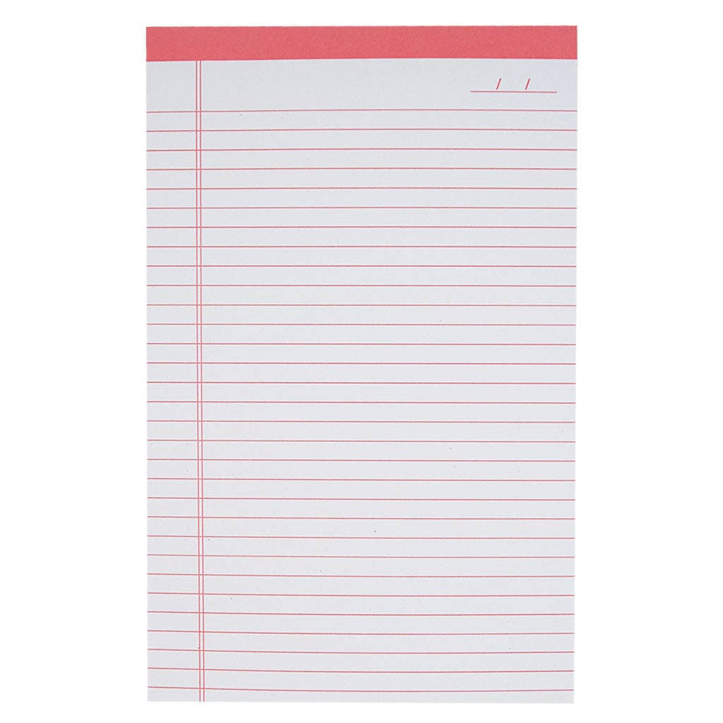 Pink Lined Notepad