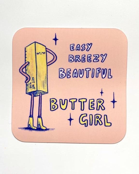 Butter Girl sticker