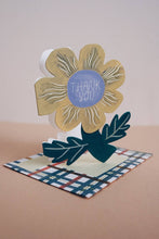 Load image into Gallery viewer, Thank You Flower Die Cut Card
