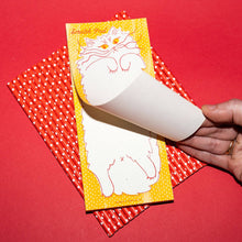 Load image into Gallery viewer, Scratch Pad Cat - Risograph Notepad
